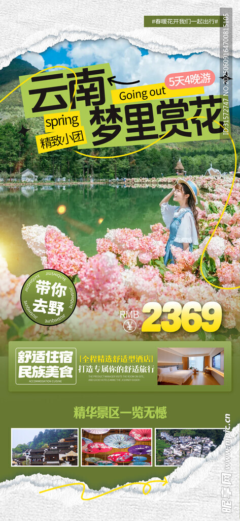 赏花旅游海报