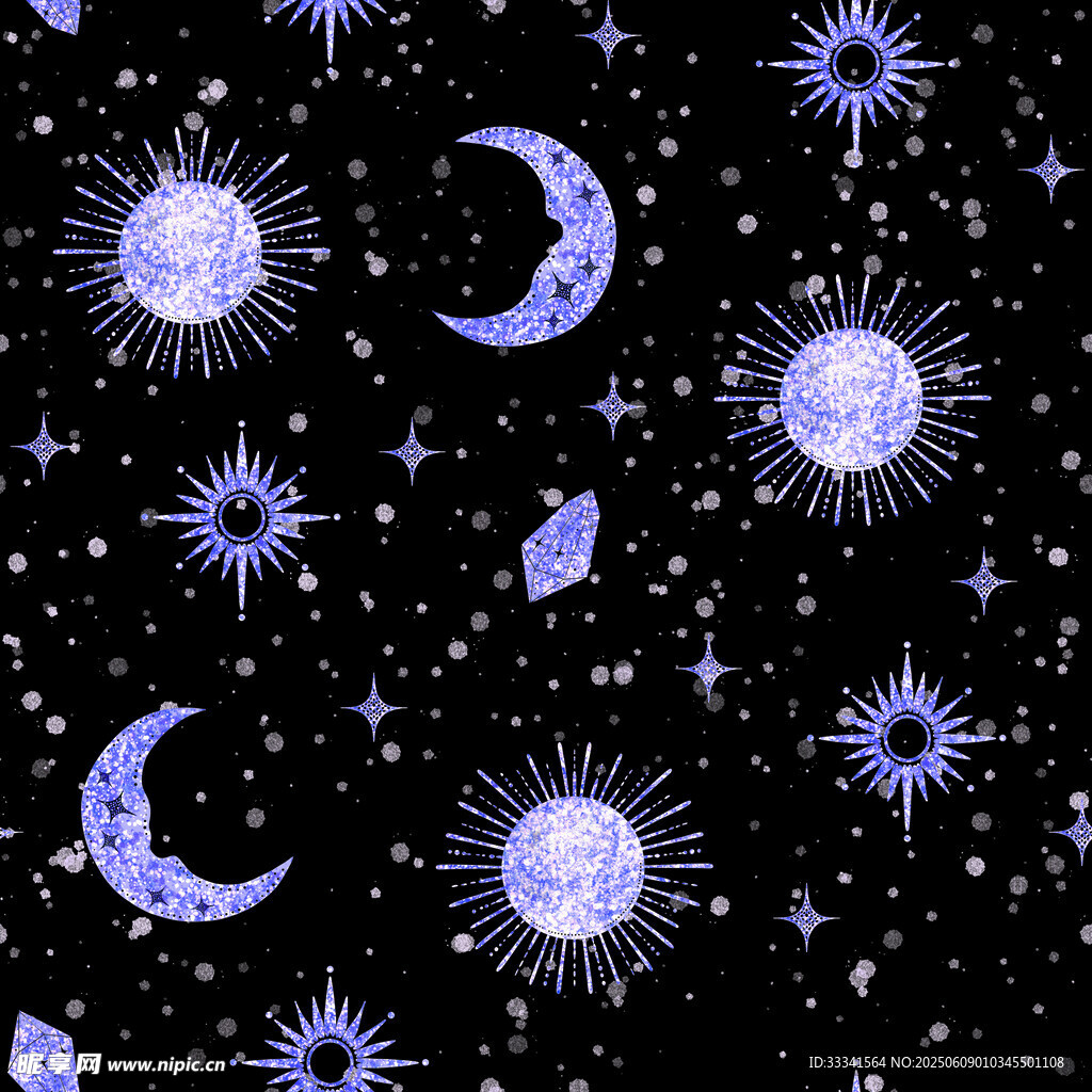 梦幻星空图案设计元素