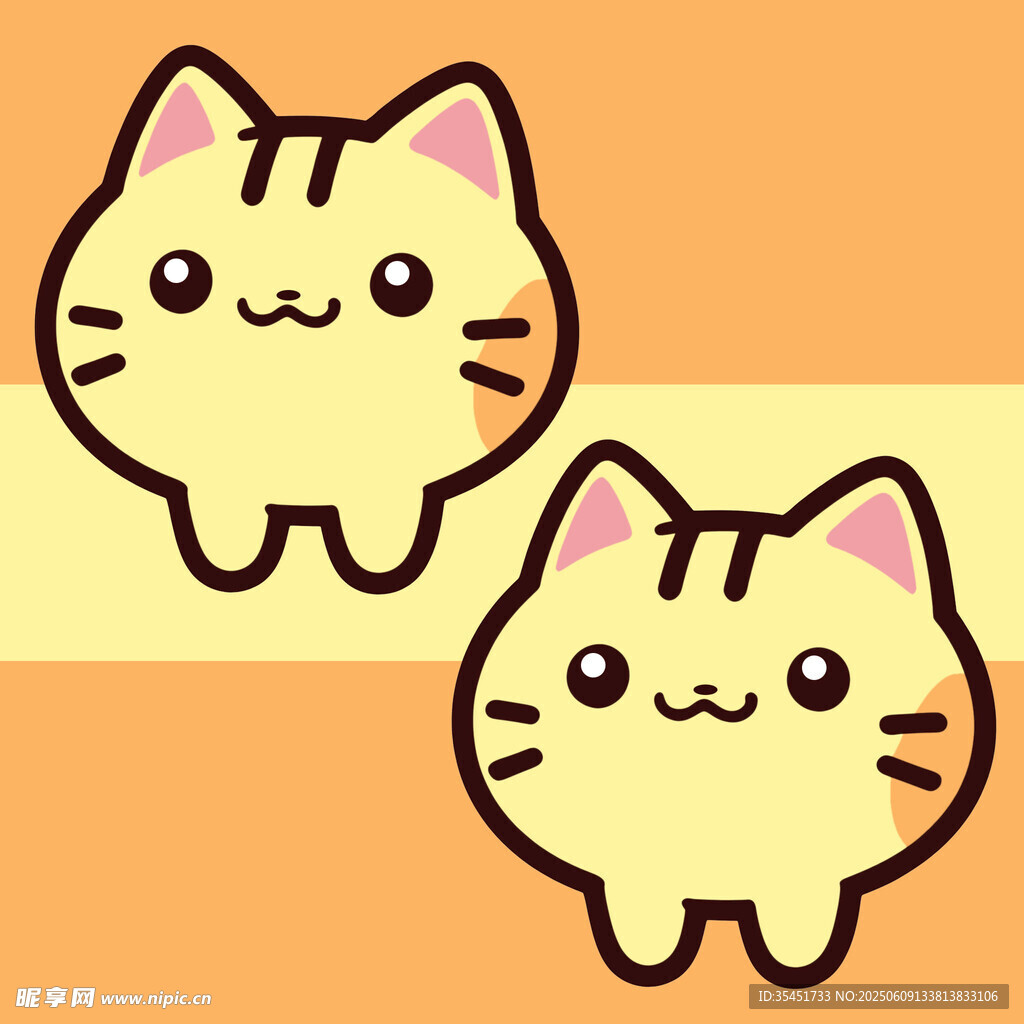 可爱猫咪卡通形象