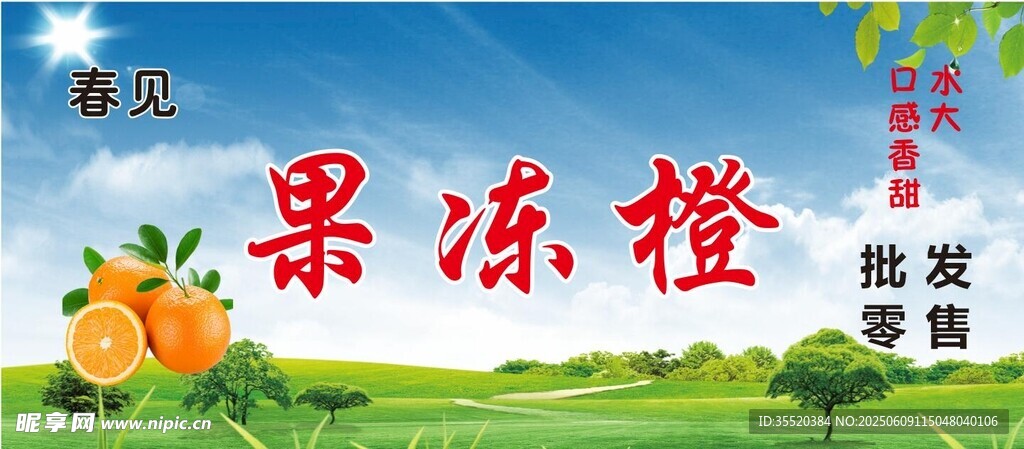 果冻橙宣传海报