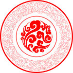 圆形祥云 古典祥云 中式底纹