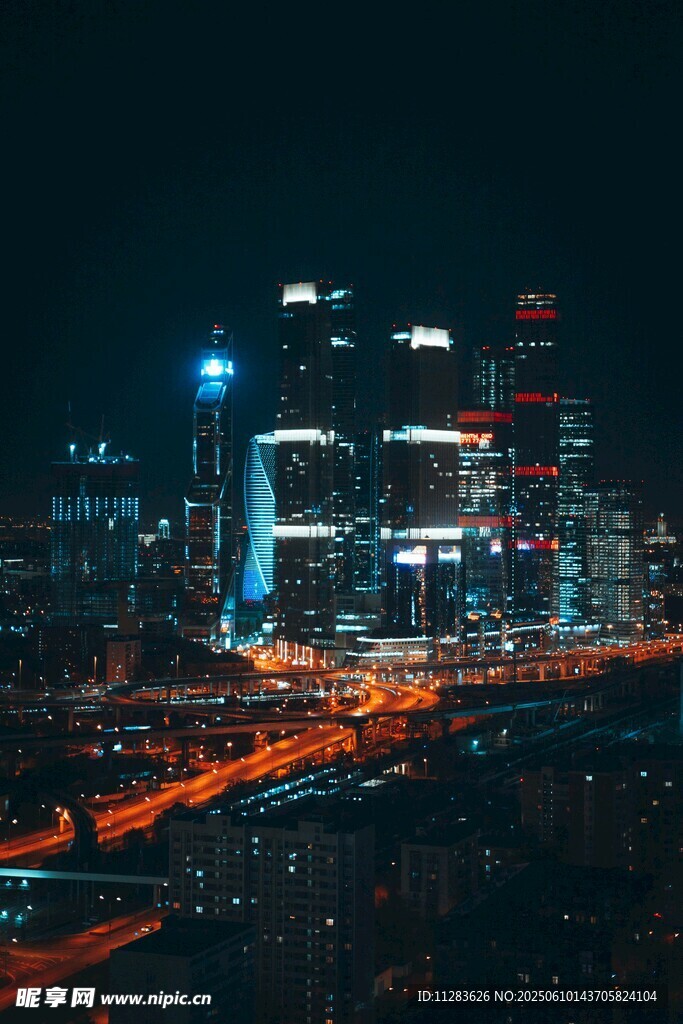 繁华都市夜景