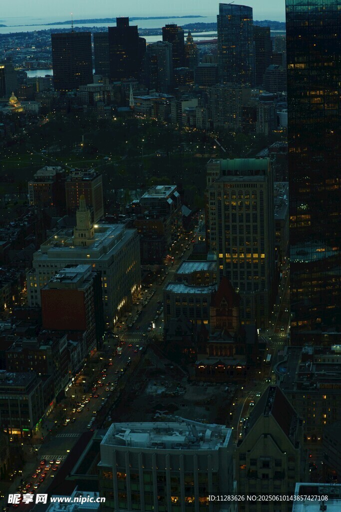 城市夜景俯瞰