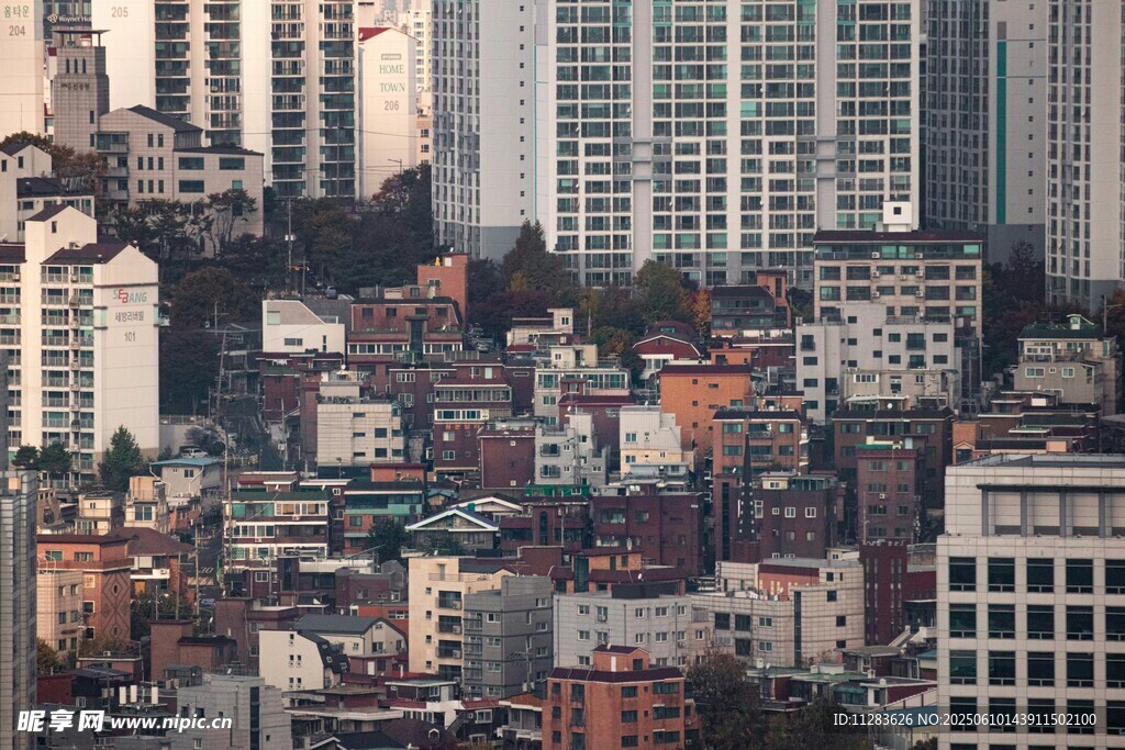 城市建筑景观俯瞰