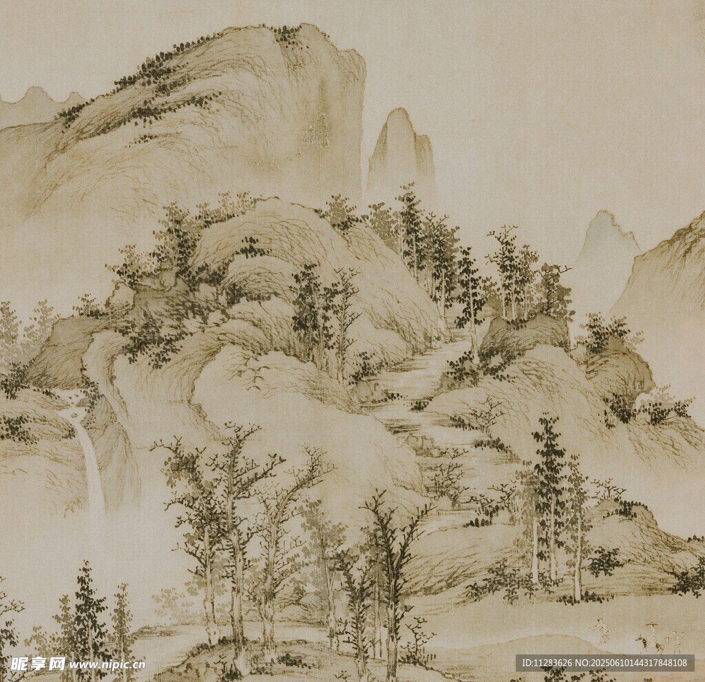 水墨山水图