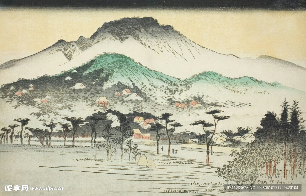水墨山水图景