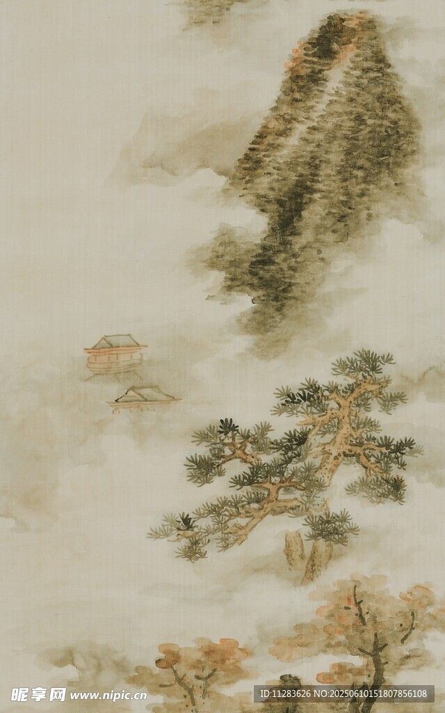 水墨山水图景