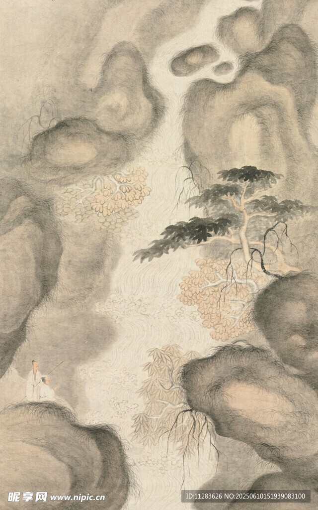 水墨山水意境图