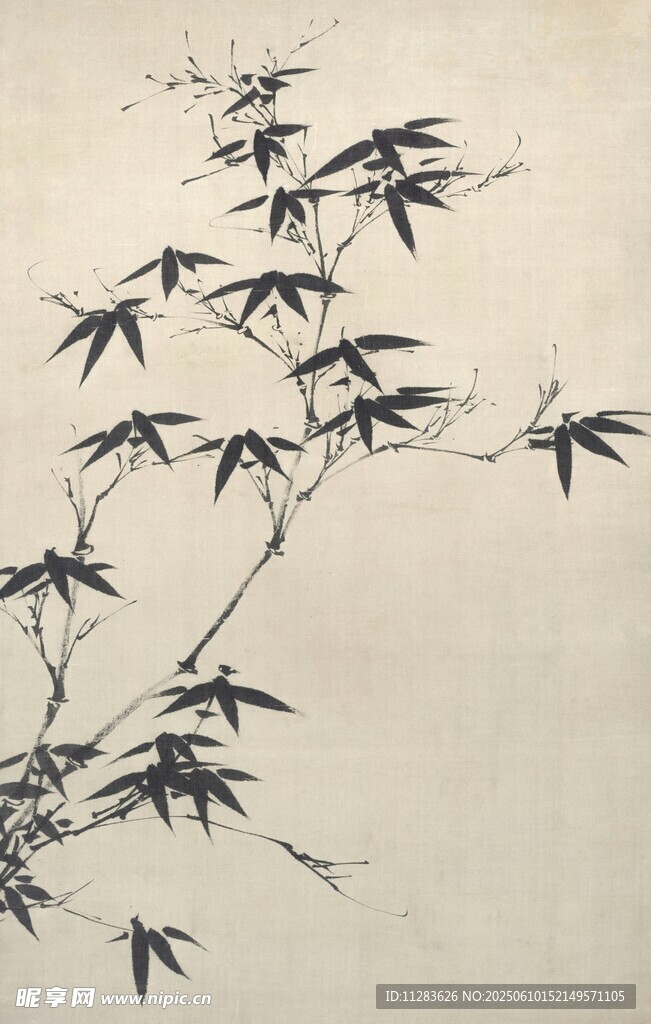 水墨翠竹图