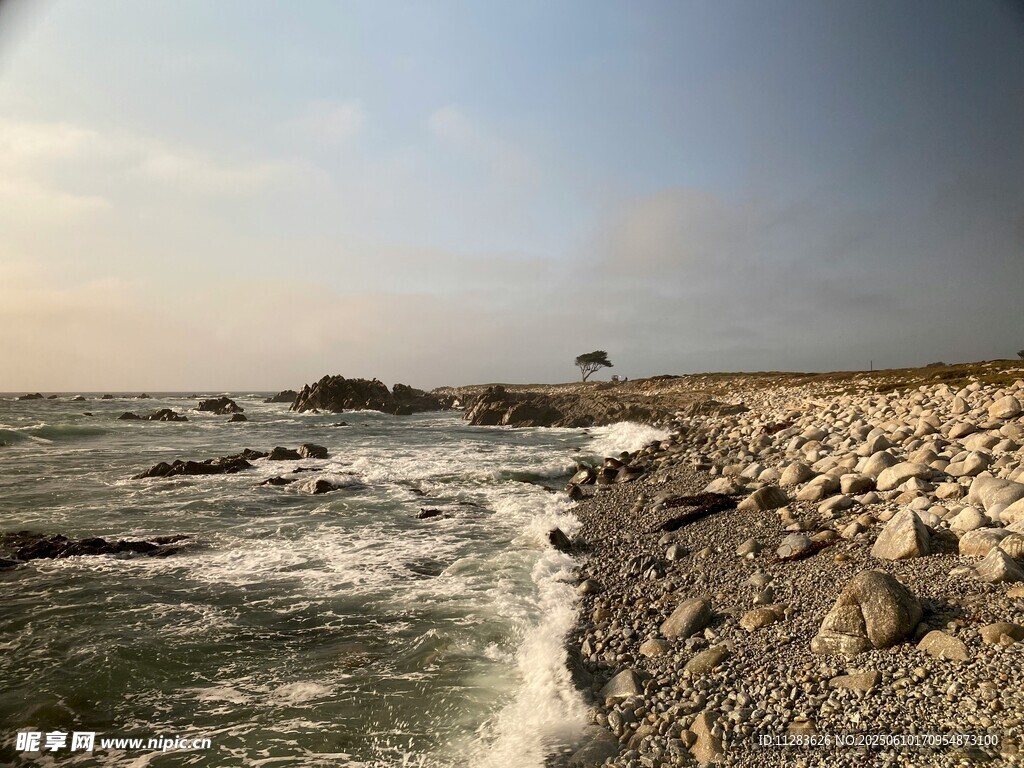 海边黄昏