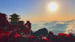 日出时分的壮美山景