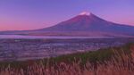 富士山壮丽黄昏美景