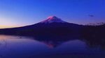富士山湖畔绝美暮色