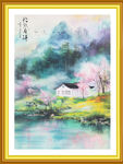 山水田园国画
