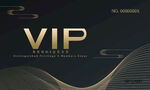 黑金风格VIP会员卡设计