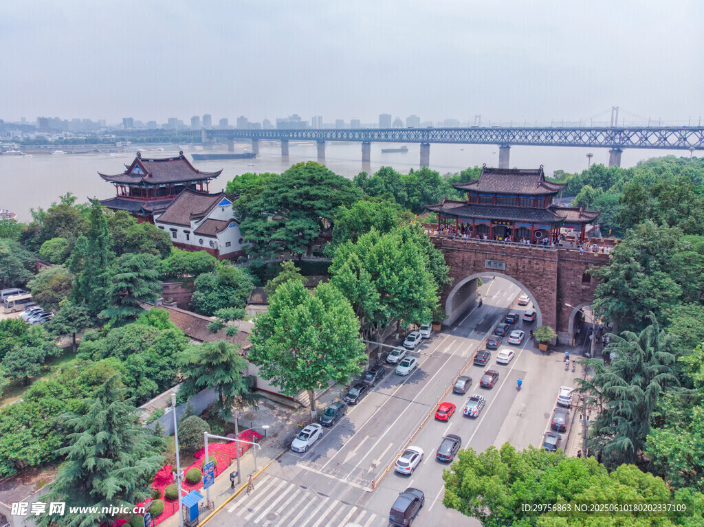 武汉黄鹤楼周边城市景观