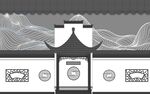 白色拱形建筑阶梯景观
