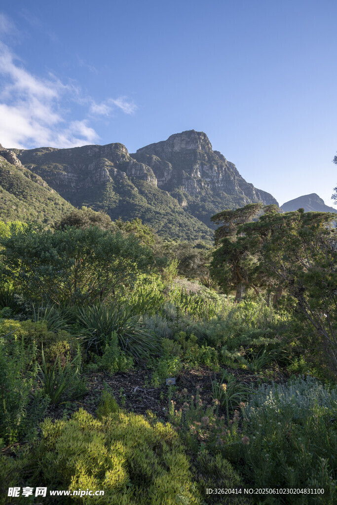 山峦绿野间的自然美景