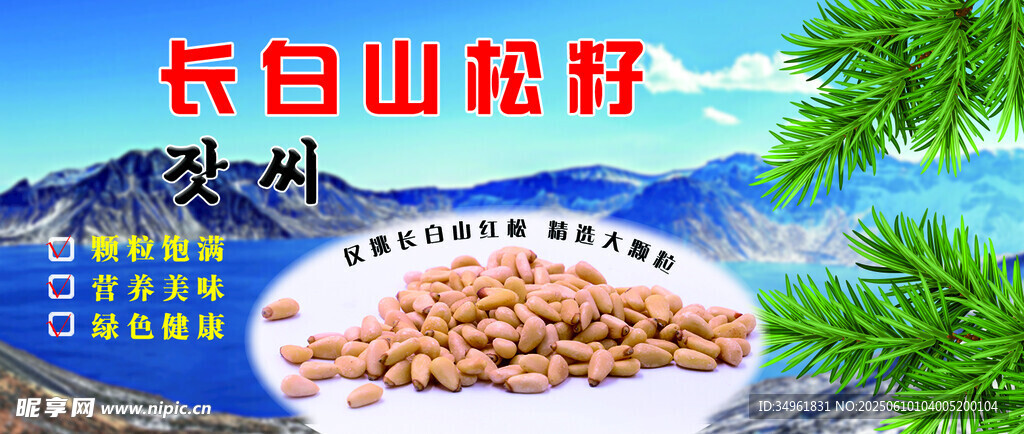 松籽仁广告贴