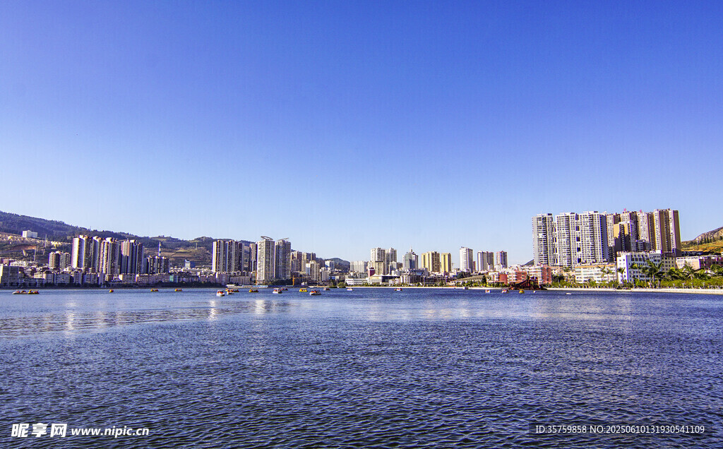 城市滨水风光美景
