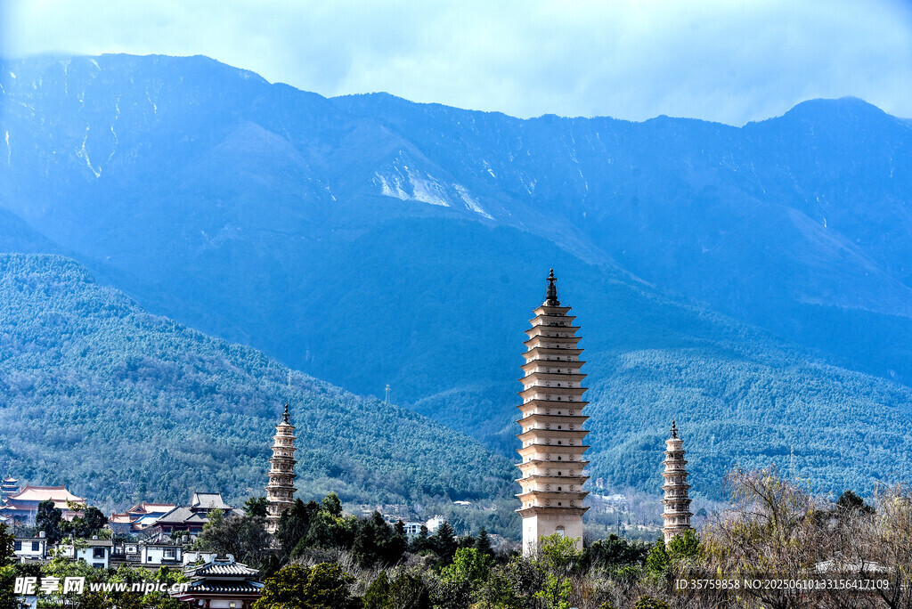 大理三塔风景