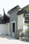 中式传统庭院建筑一角