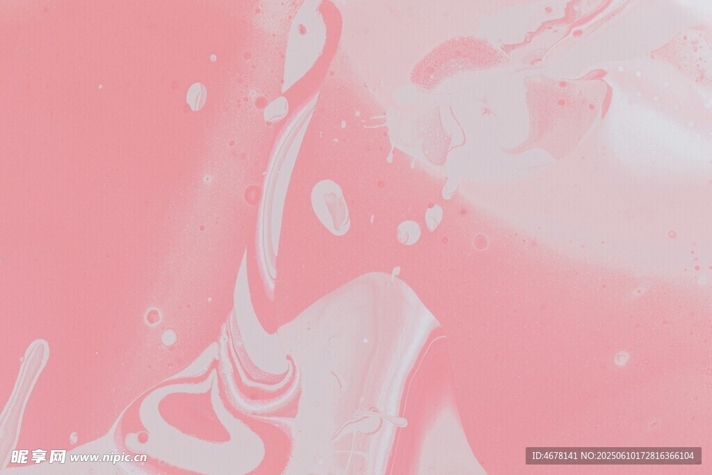 梦幻粉色抽象艺术画面