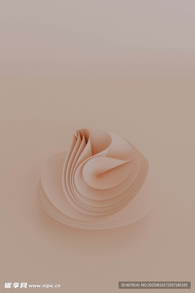 粉色螺旋状艺术造型物体