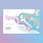水疗spa医美美容海报页面设计