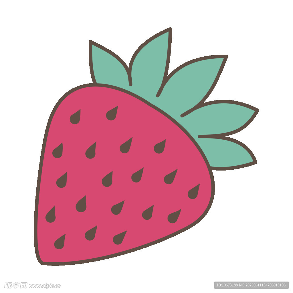 卡通草莓插画