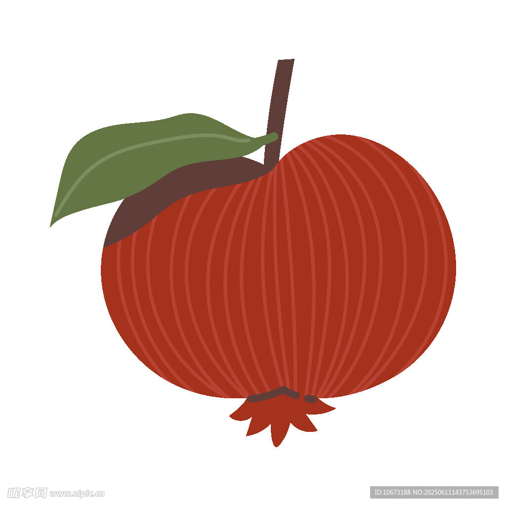 红苹果插画