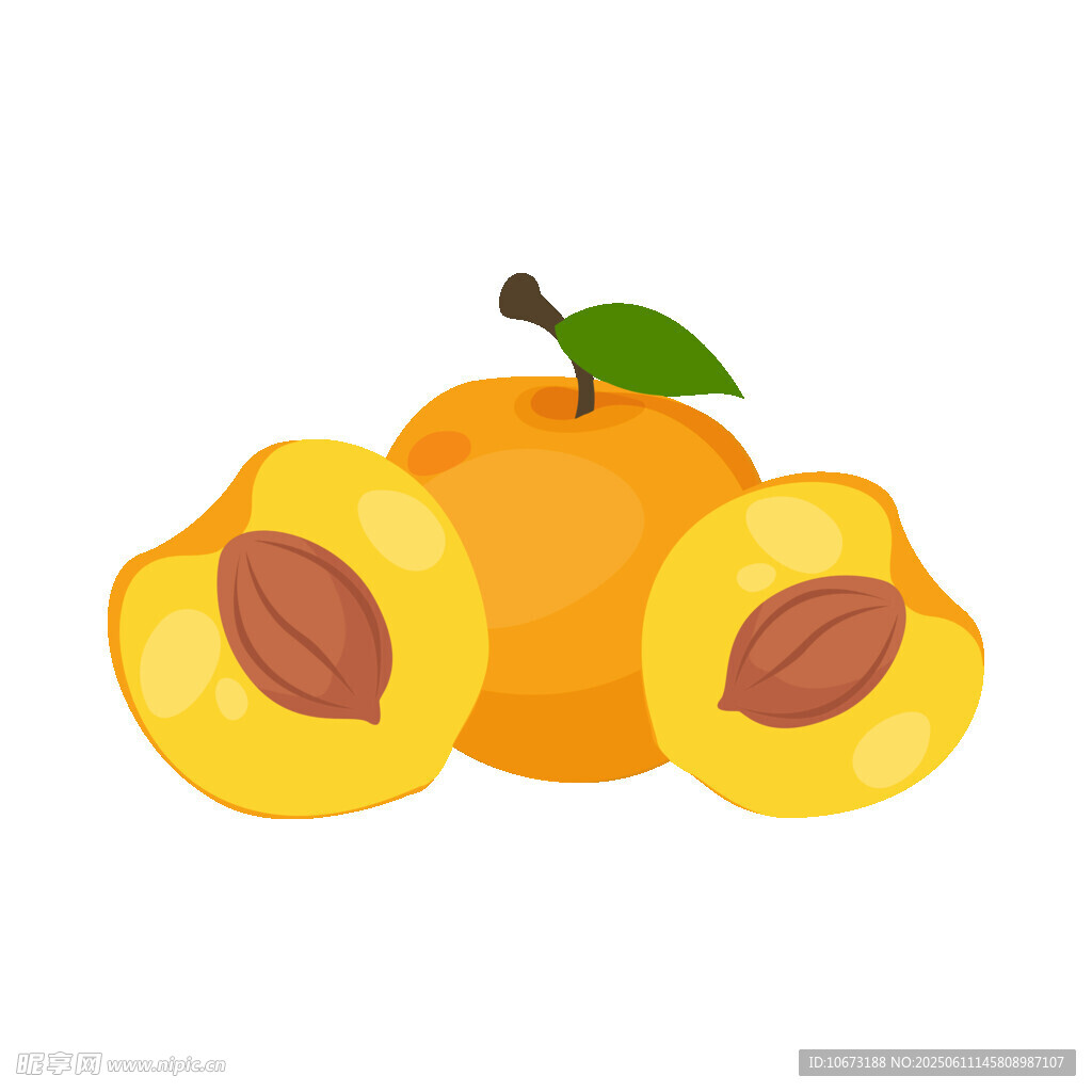 新鲜黄桃