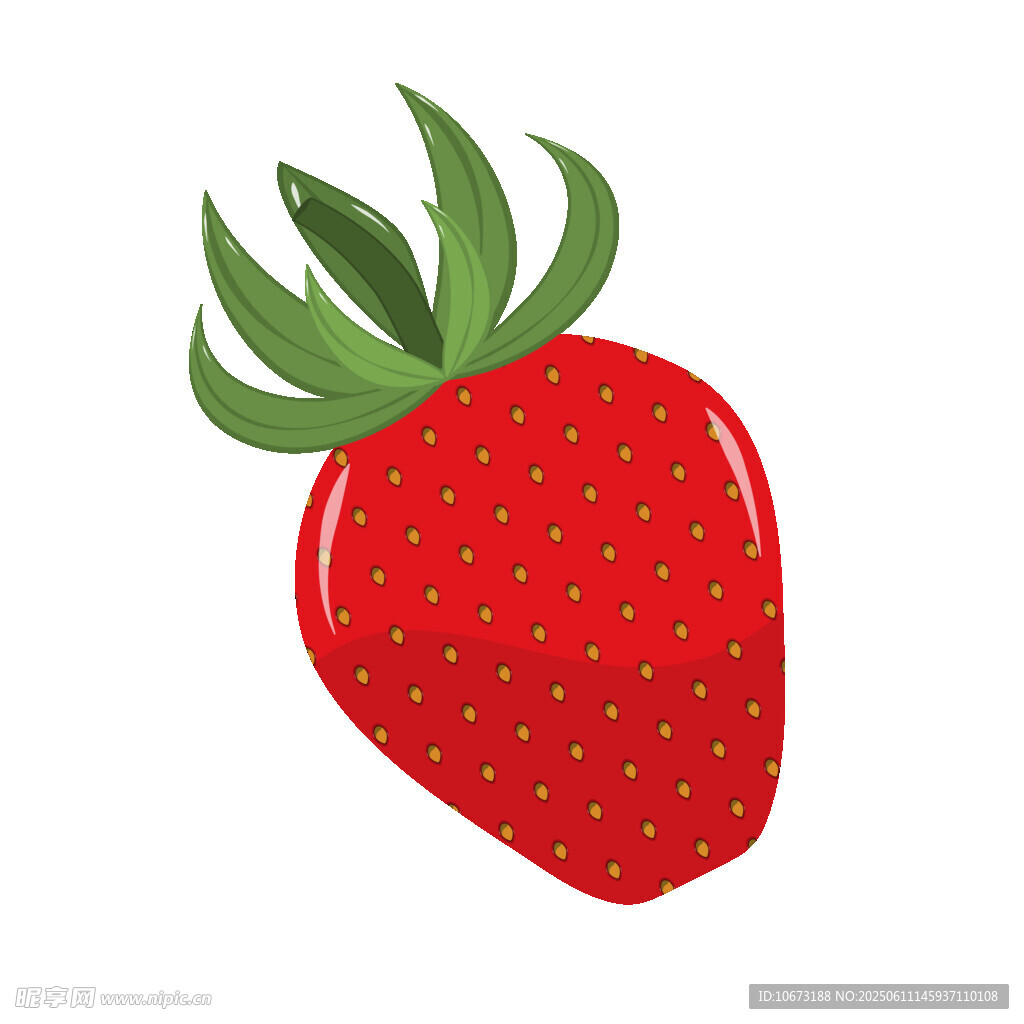 卡通草莓插画