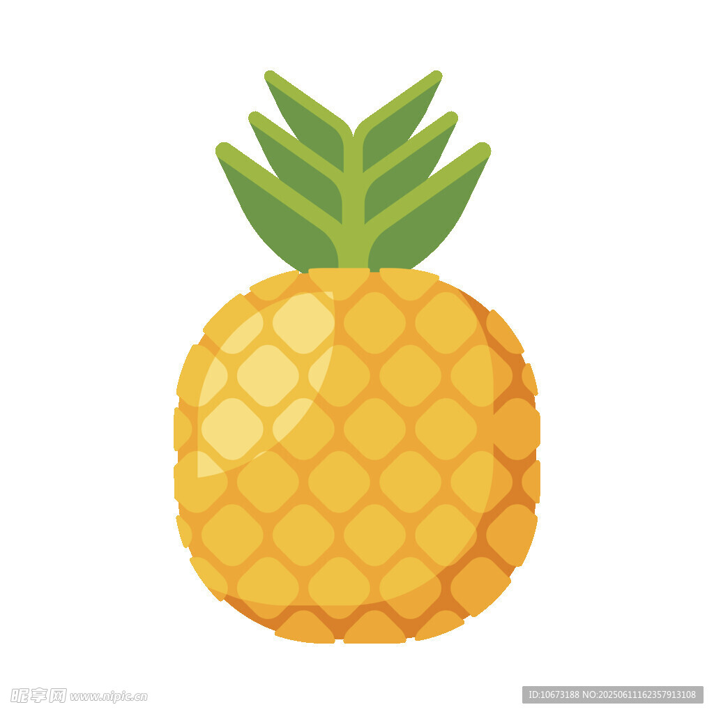 可爱卡通菠萝插画