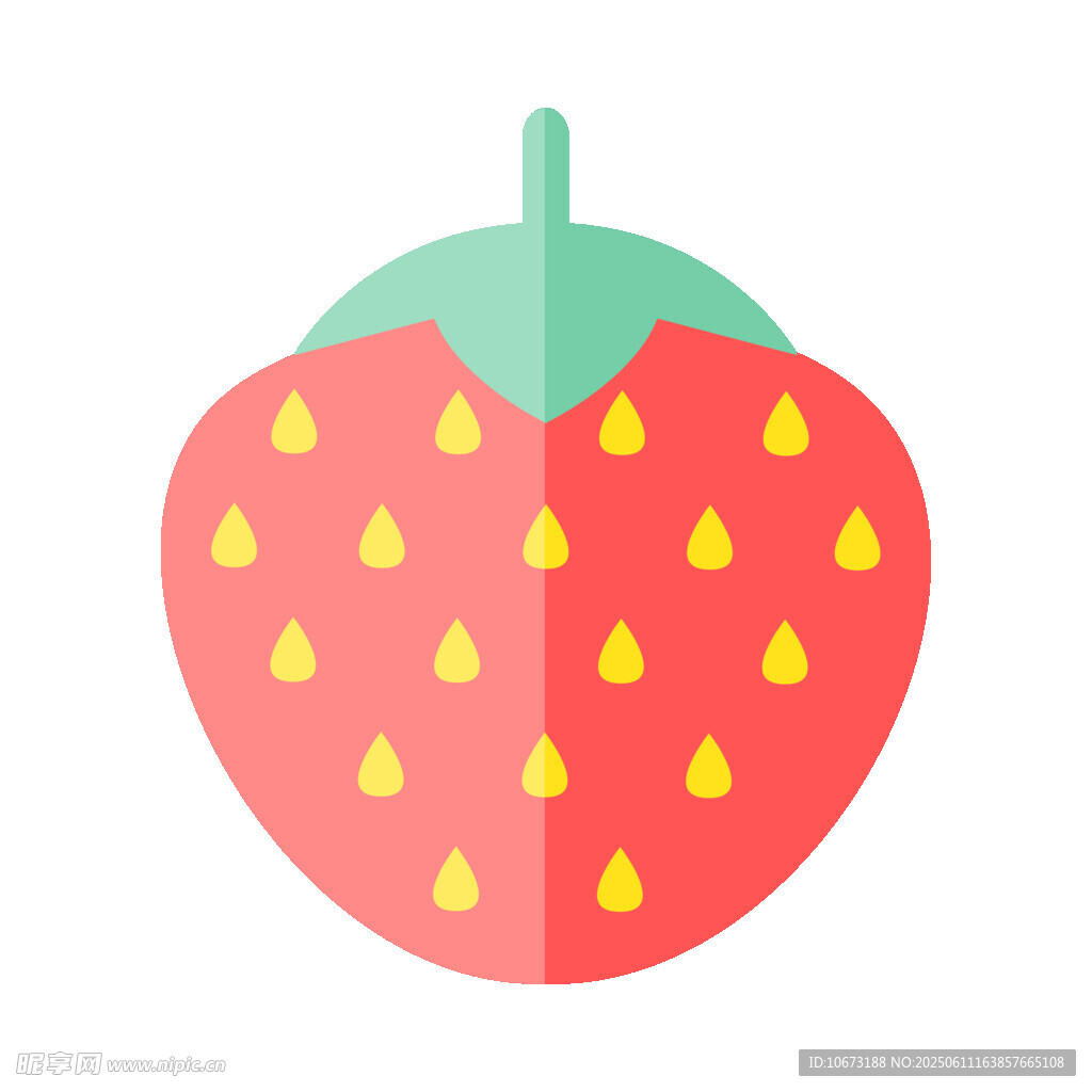 可爱卡通草莓形象