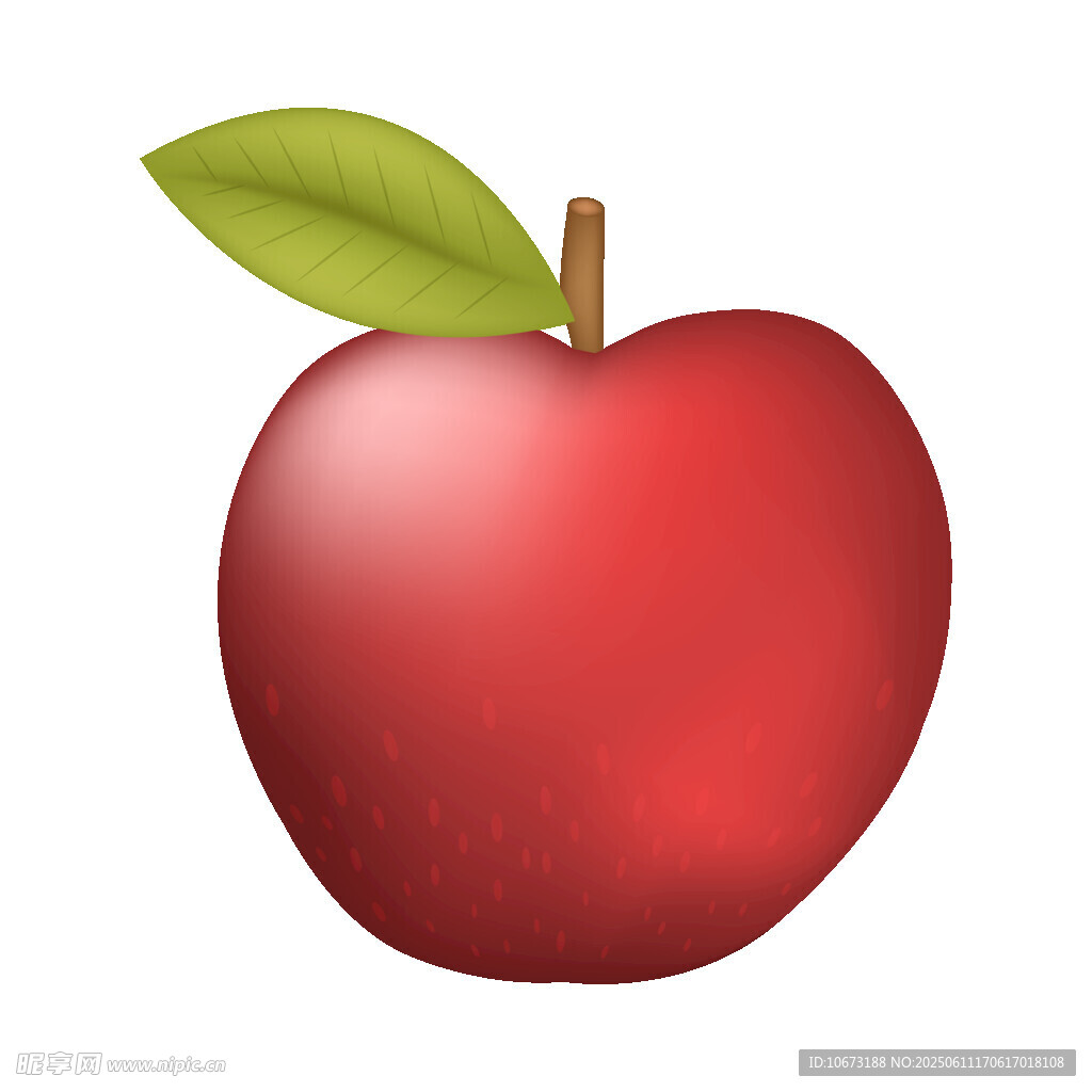 红苹果插画