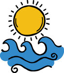 夏日海浪与阳光