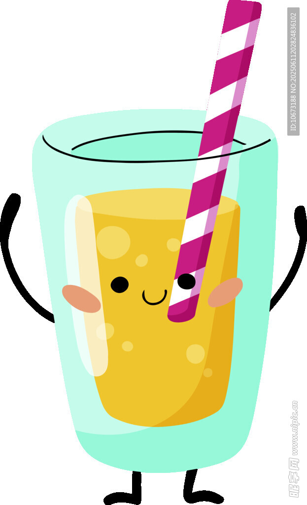 可爱果汁杯