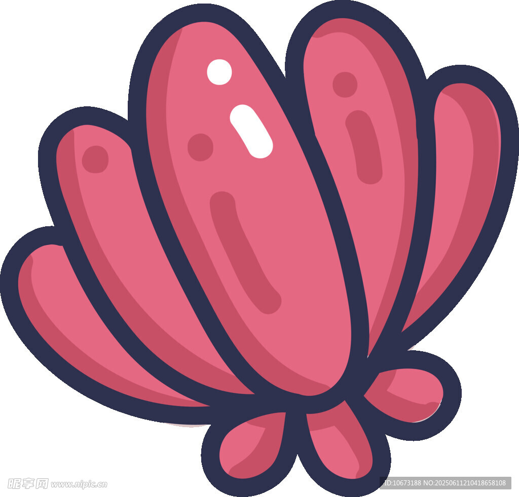 粉色卡通花瓣图案