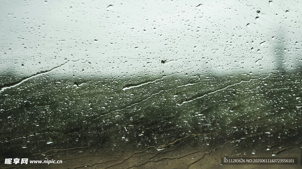 雨中车窗水珠