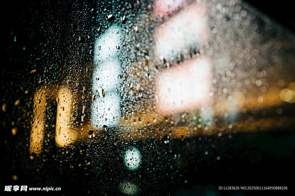 雨中车窗