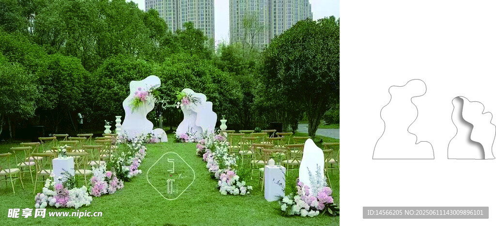 户外婚礼 白色婚礼 结婚