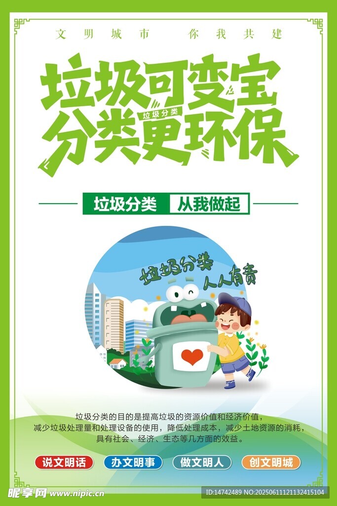 垃圾分类海报