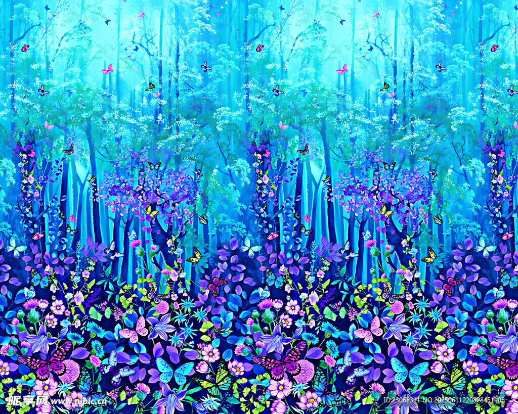 梦幻海底花卉景观