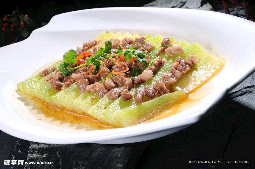 蒜蓉肉末蒸丝瓜