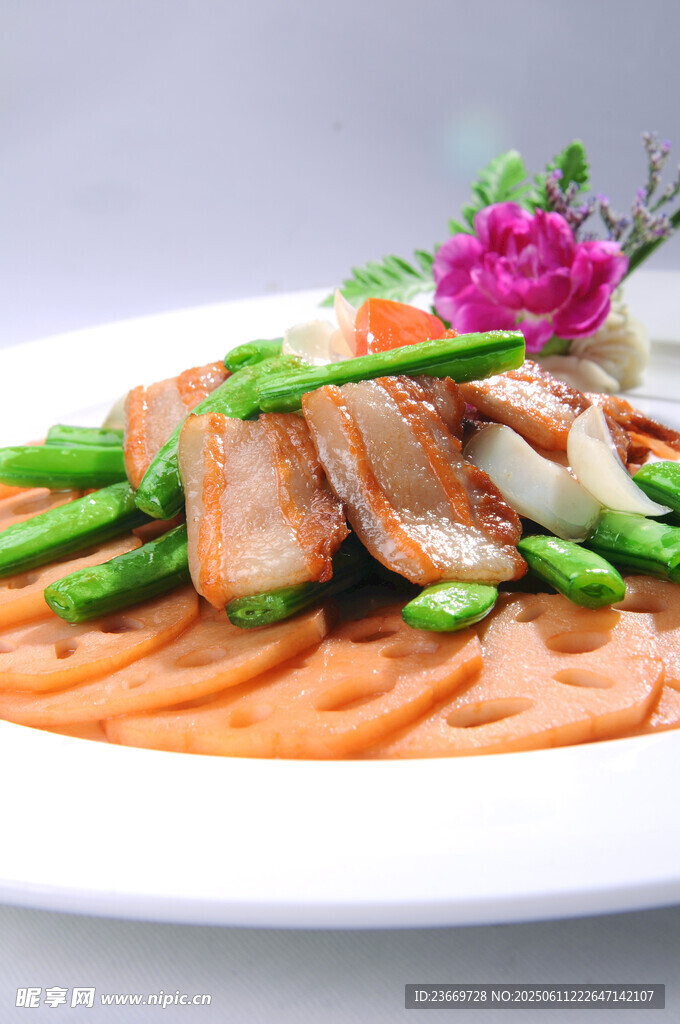莲菜煎肉
