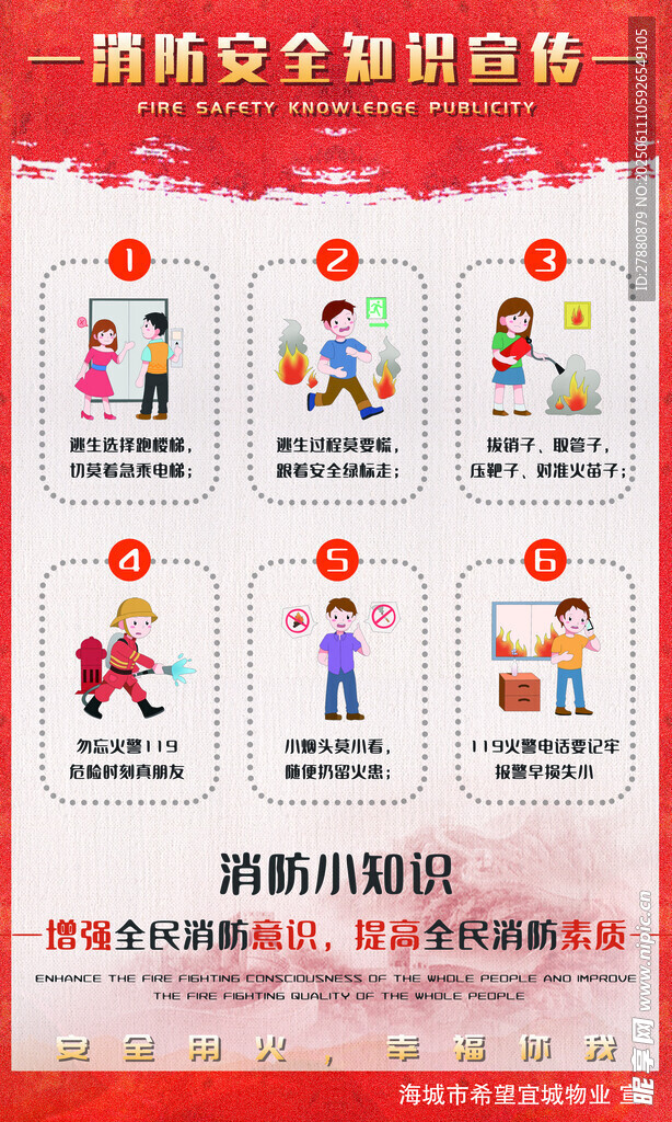 消防安全知识宣传海报