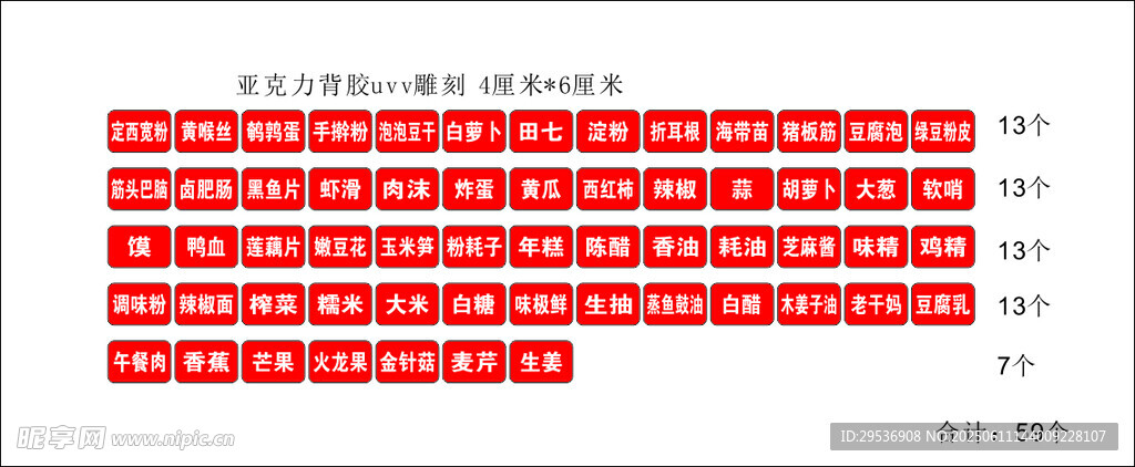 火锅料碗铭牌