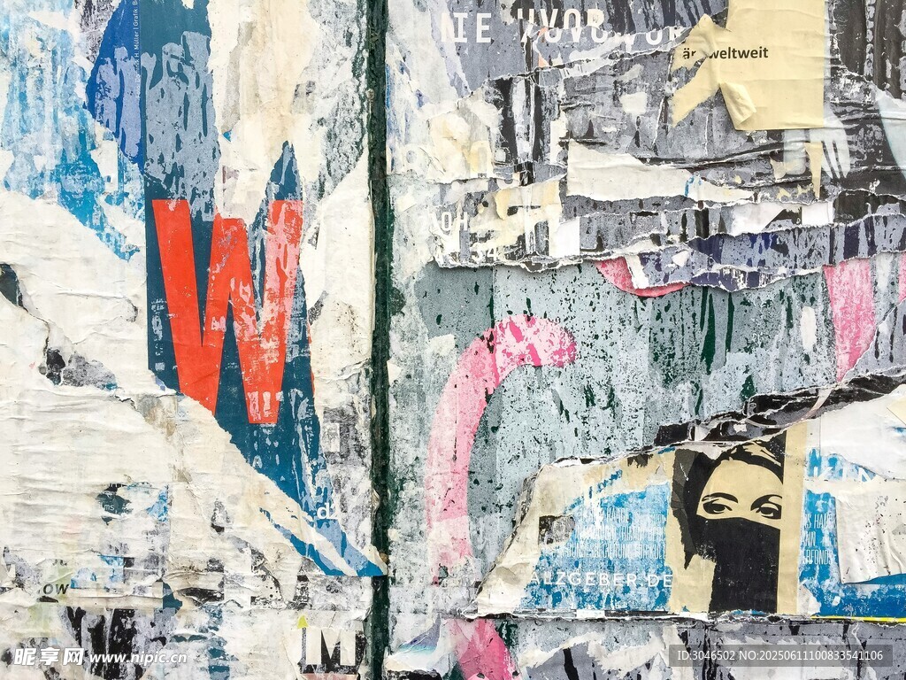 抽象城市风景绘画作品