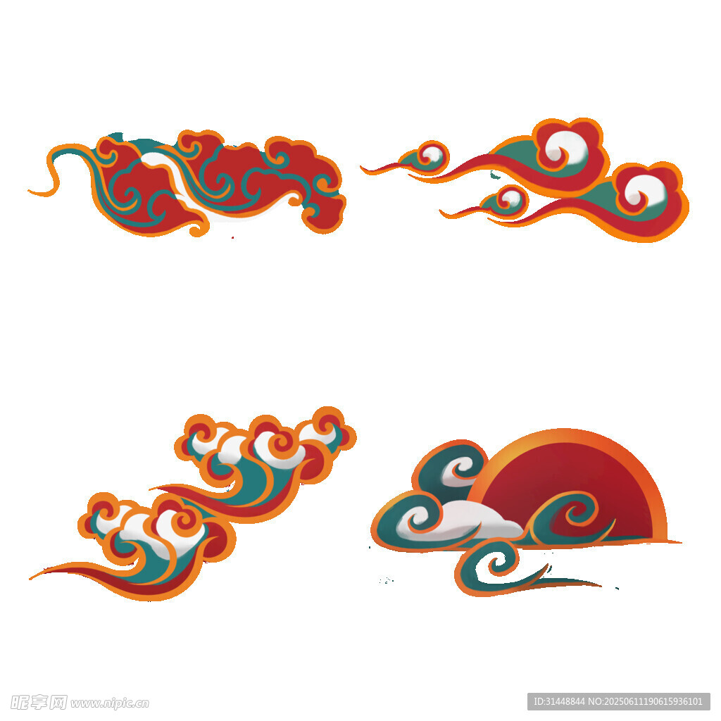 祥云纹矢量 